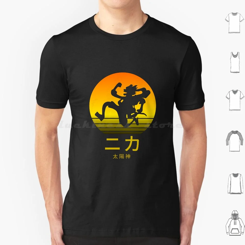 

Nika , Футболка The Sun God, большой размер, 100% хлопок A Piece One Luffy Go Merry Thousand Sunny Nika Joy Boy Gear 5, Monkey D, аниме