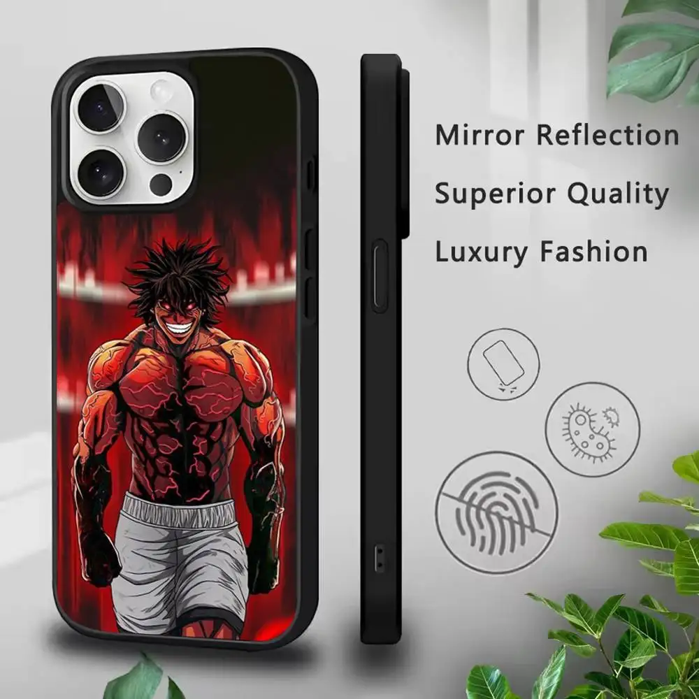 K-Kengan A-Ashura telefoonhoesje voor iPhone 17,16,15,14,13,12,11,Pro,Max,Plus,Mini,SE4,E magnetisch Magsafe draadloos opladen