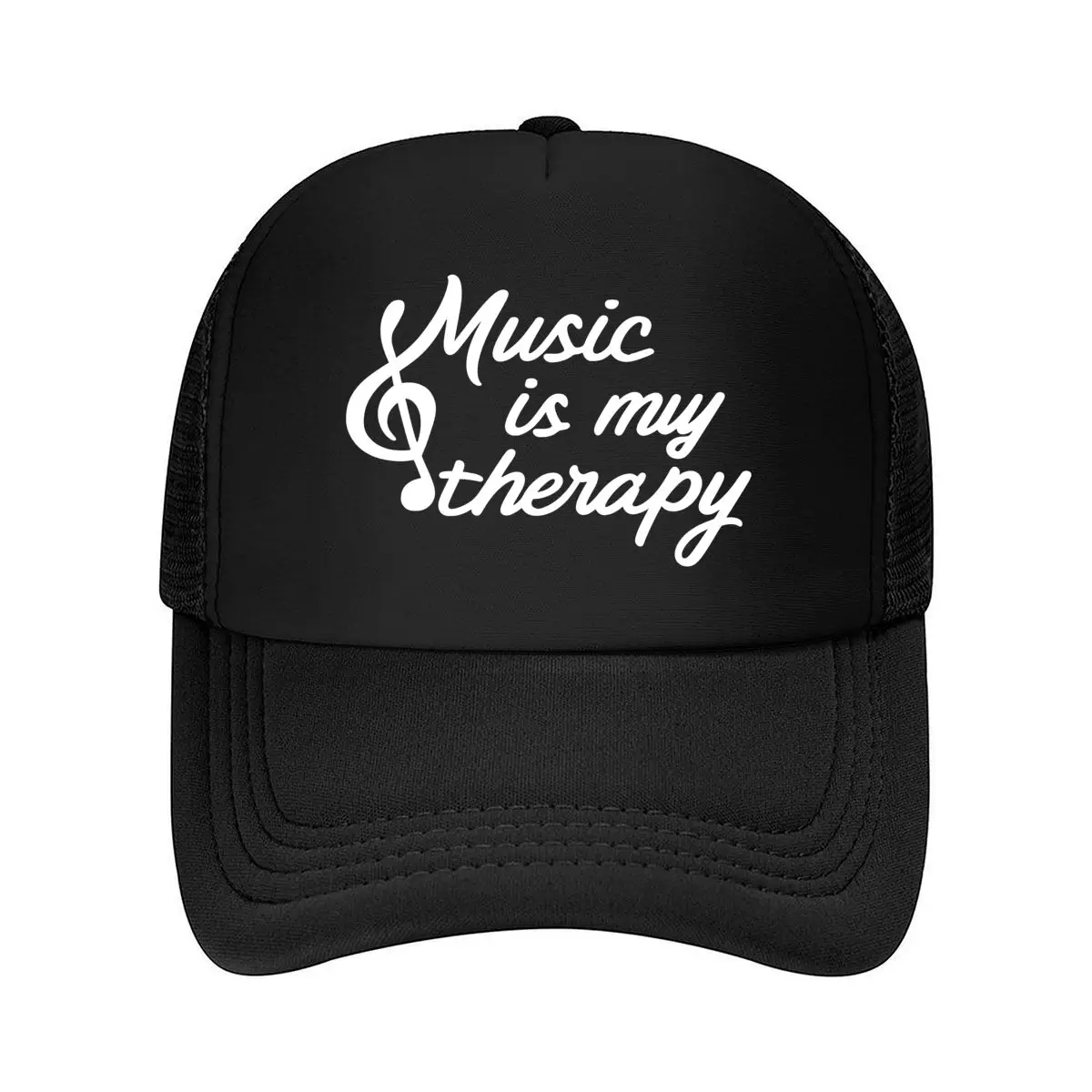 Music is my _ Black - Adjustable Snapback, Soft Fabric, Machine Washable, Ideal for Outdoor Activiti 2026 Mesh Baseball Cap