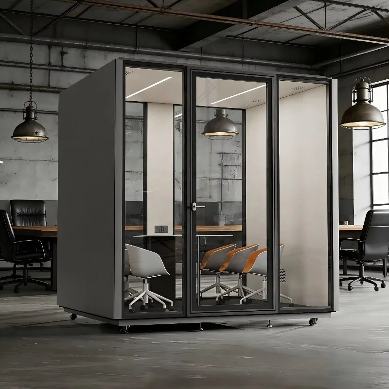 Soundproof Furniture Noise Phone Cabin Acoustic Modern Meeting Private Acoustic Video Quality Office Pod