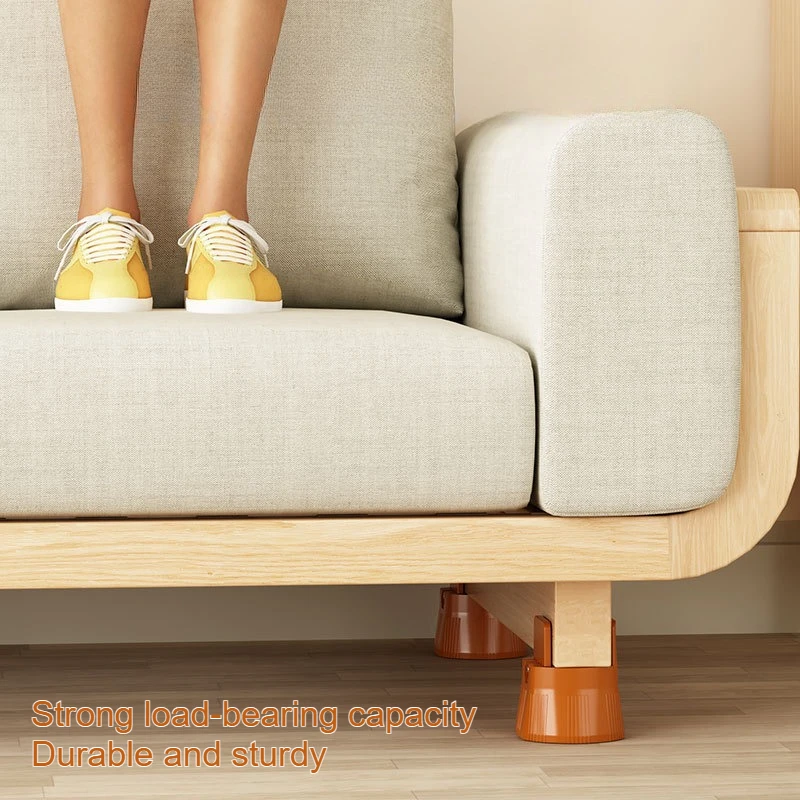 Adjustable Splint-Type Lift Pads: Moisture-Proof, Shockproof For Furniture Legs; Fits Table/Chair/Stool Legs For Heightening
