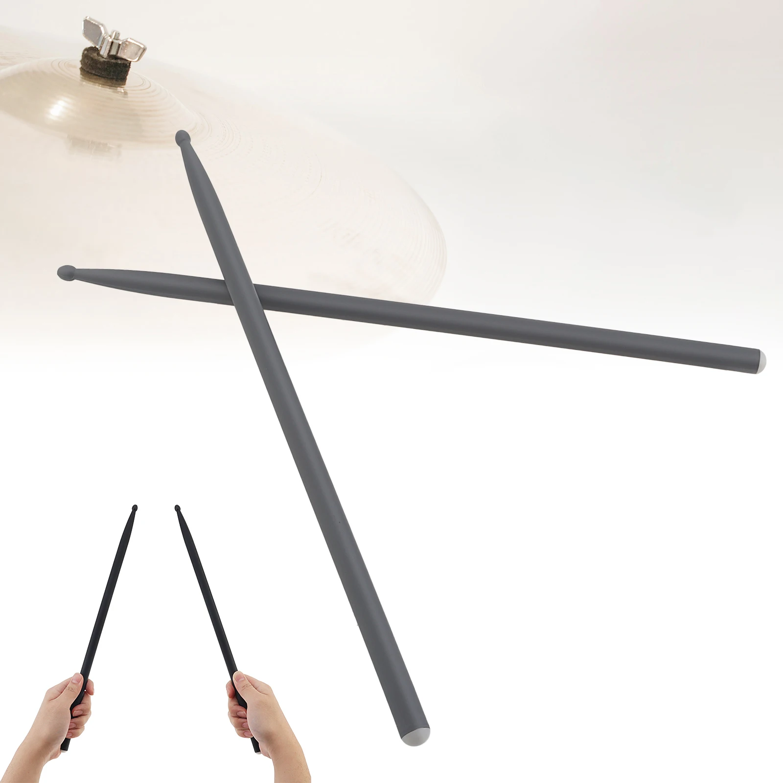 2Pcs 5A Carbon Fiber Drumsticks for Jazz Drum Exercise, Beginner Practice Heavy-duty Drum Sticks