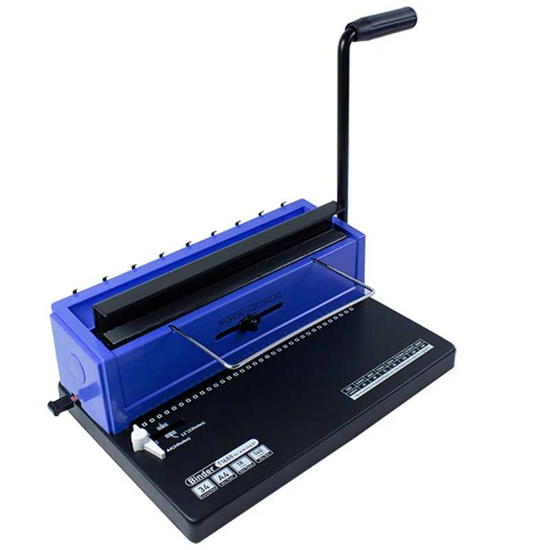 

Round Hole Iron Ring A4 Manual Binding Machine Iron Ring 34 Hole A4 Picture Album Tender Punching Machine