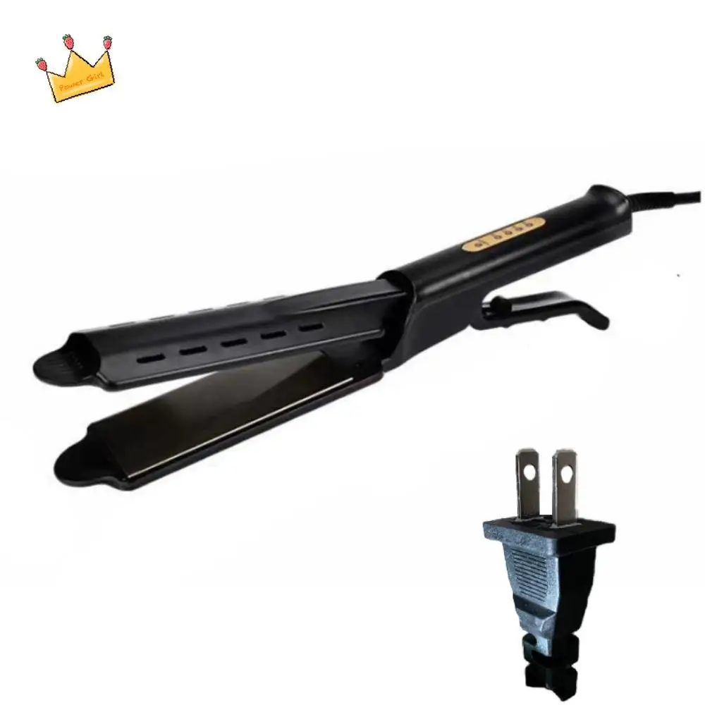 

Выпрямитель для волос 2 в 1, регулируемая температура с вентиляционным отверстием, выпрямительный утюг, быстрый нагрев, вилка для Великобритании/ЕС/США, утюжок
