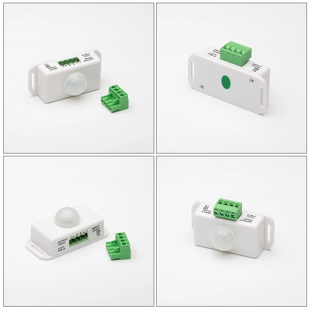 

1pcs Pir Motion 12-24V For Stair Cabinet Pathway Lighting Adjustable Delay Timer Auto On