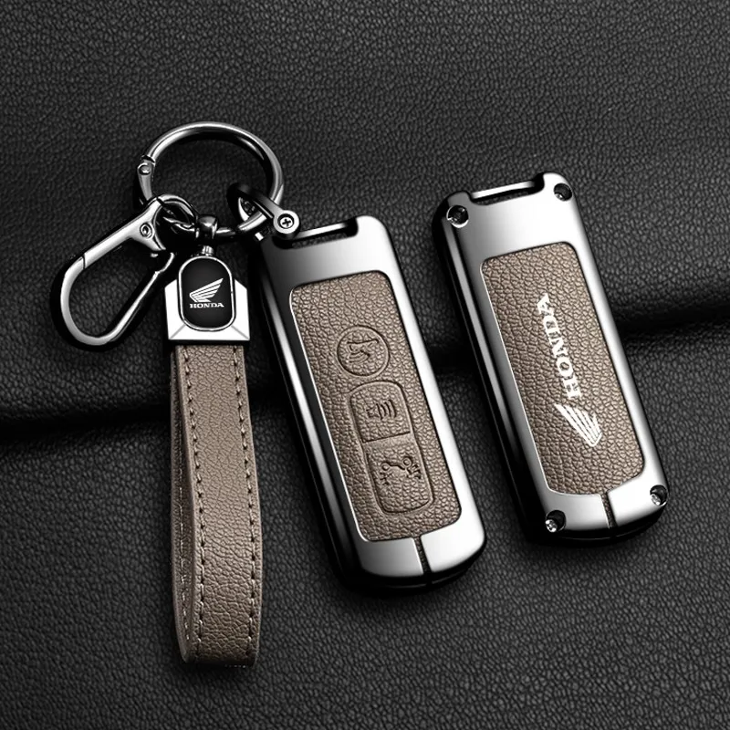 Funda de cuero de aleación de Zinc para llave de coche, funda para Honda Forza 125 300 350 750 ADV Pcx 125 Xadv Super Cup SH150i SH300 Sh125 XAV Xlov