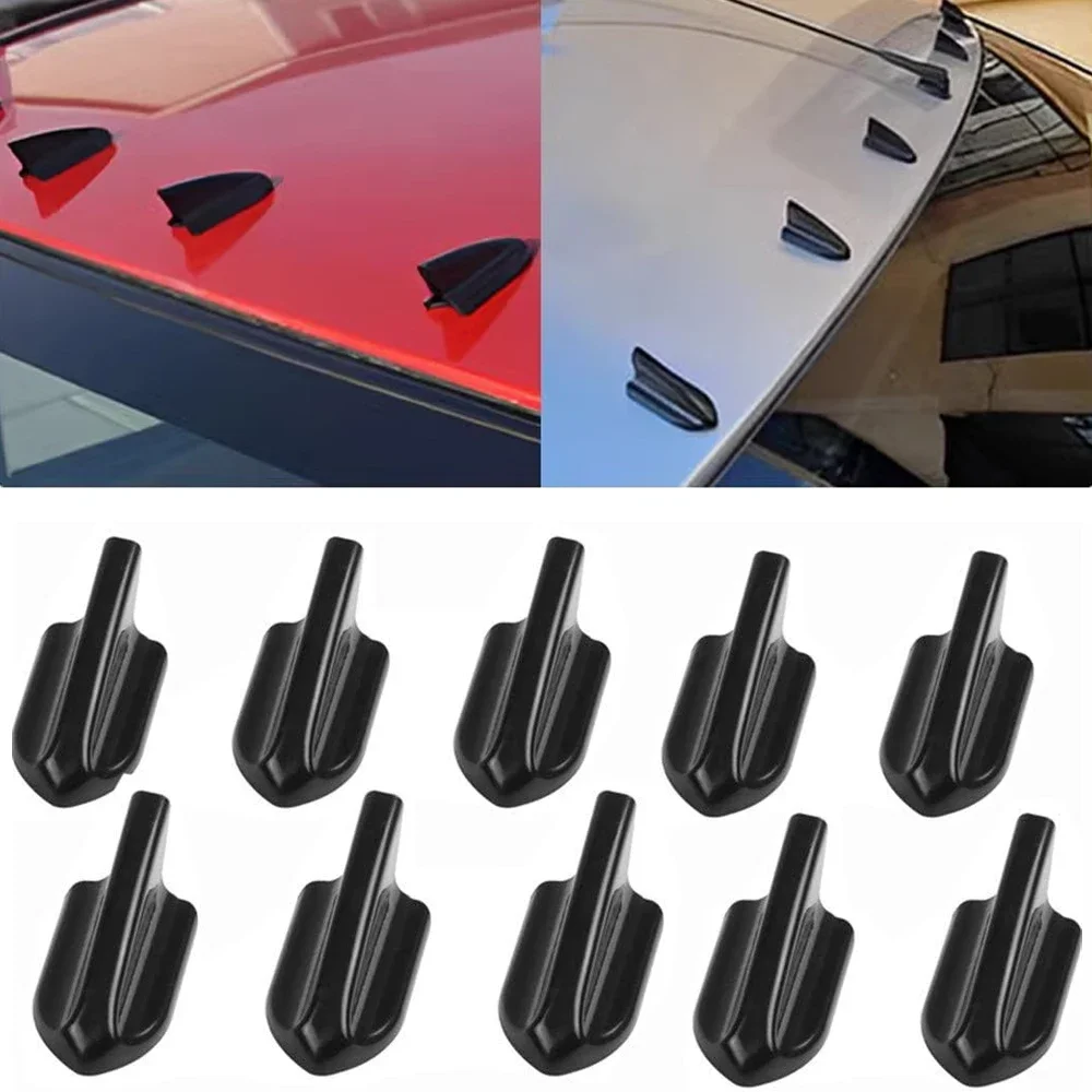 1pc Universal Diffuser Wing Windshield Vortex Generator Shark Fin Spoiler for Bumper Roof Windscreen Car Tuning EVO Styling