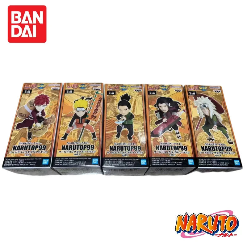 

In Stock Original Bandai Banpresto Naruto Wcf Narutop99 Vol.1 Action Figure Figurine Ornaments Gaara Shikamaru Anime Merchandise