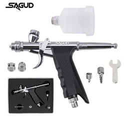 Gravity-Feed Airbrush Dual-Action Pistol Grip Trigger-type Fan Spray Air Brush 0.5mm 100CC Fluids Cups For Car Model DIY