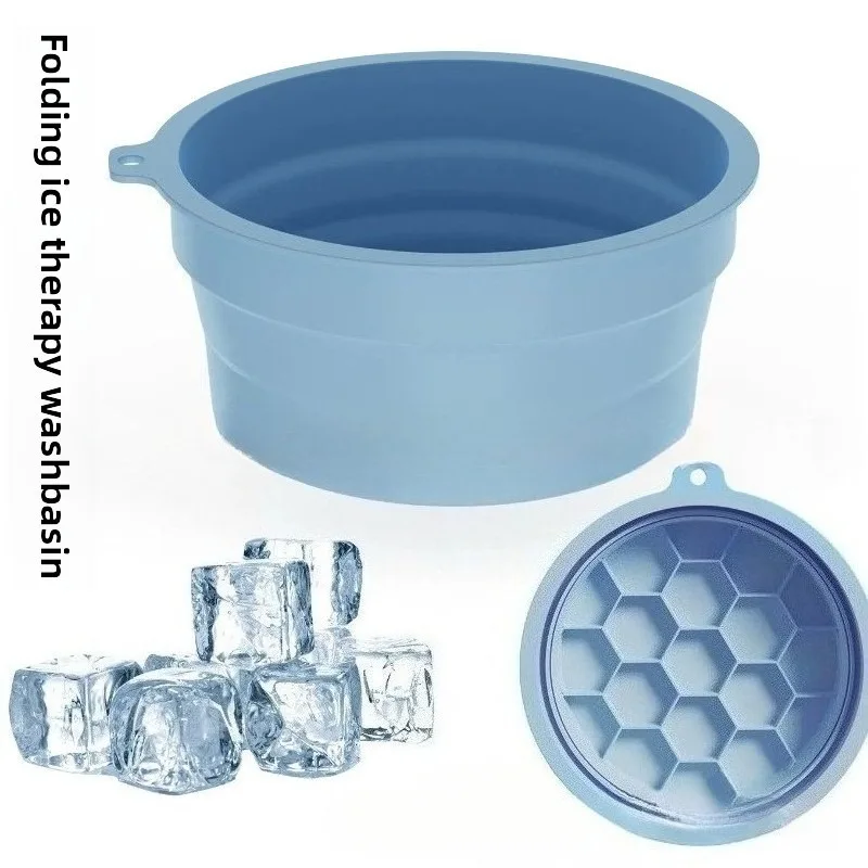 

Hanging Silicone Portable Folding Wash Basin Ice Tray Ice Compress Facial Care Basin Ice Therapy Wash Basin