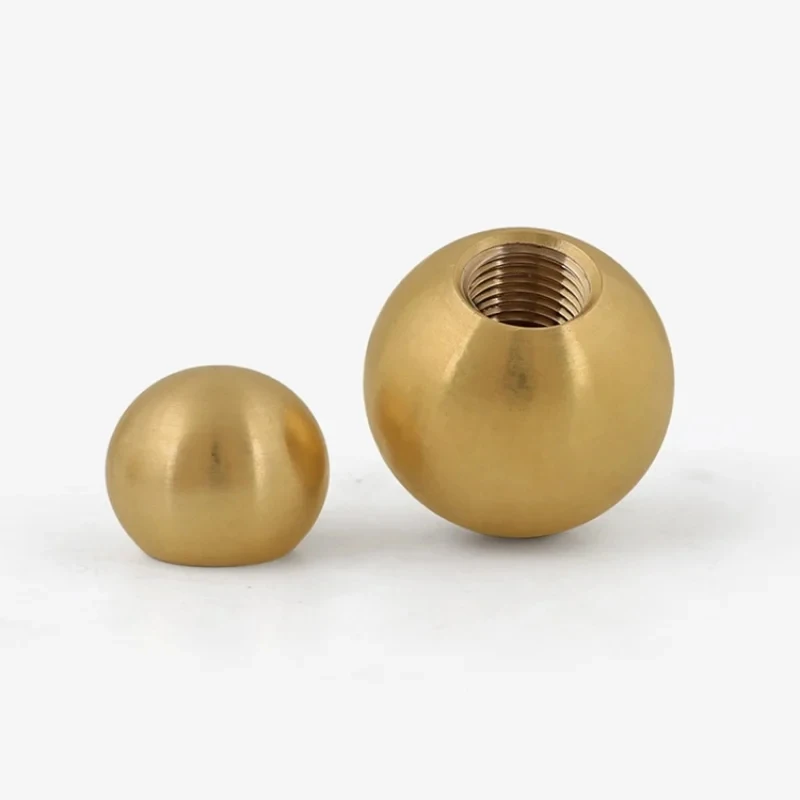 Solid Copper Ball Nuts Internal Thread Brass Ball Shape Fasteners Hardware Accessories Home