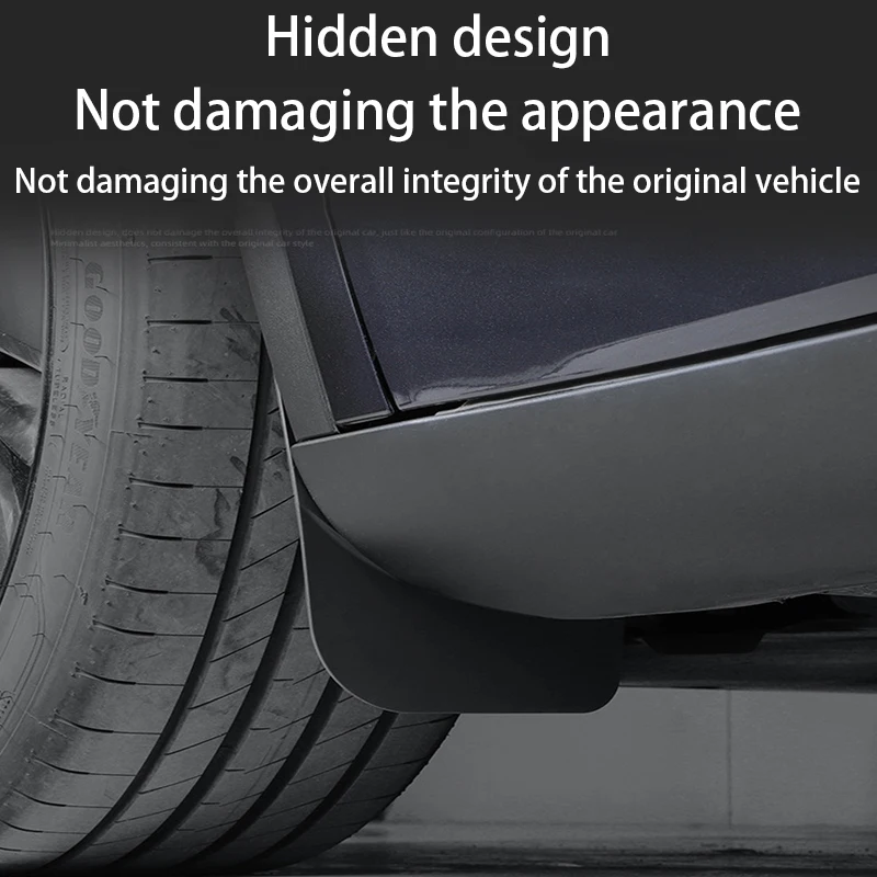 Tesla Model Y Juniper 2025+ 자동차 휠 머드 플랩 스플래시 가드 MudFlaps 전면 후면 펜더 새로운 업그레이드 TPE 머드 가드 보호대 썸네일 3