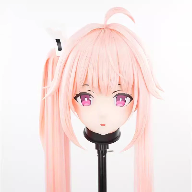 

Customize Full Headband Lock Resin Cosplay Crossdress Doll BJD Masks Japanese Animego Character Cosplay Unisex Kigurumi Masks