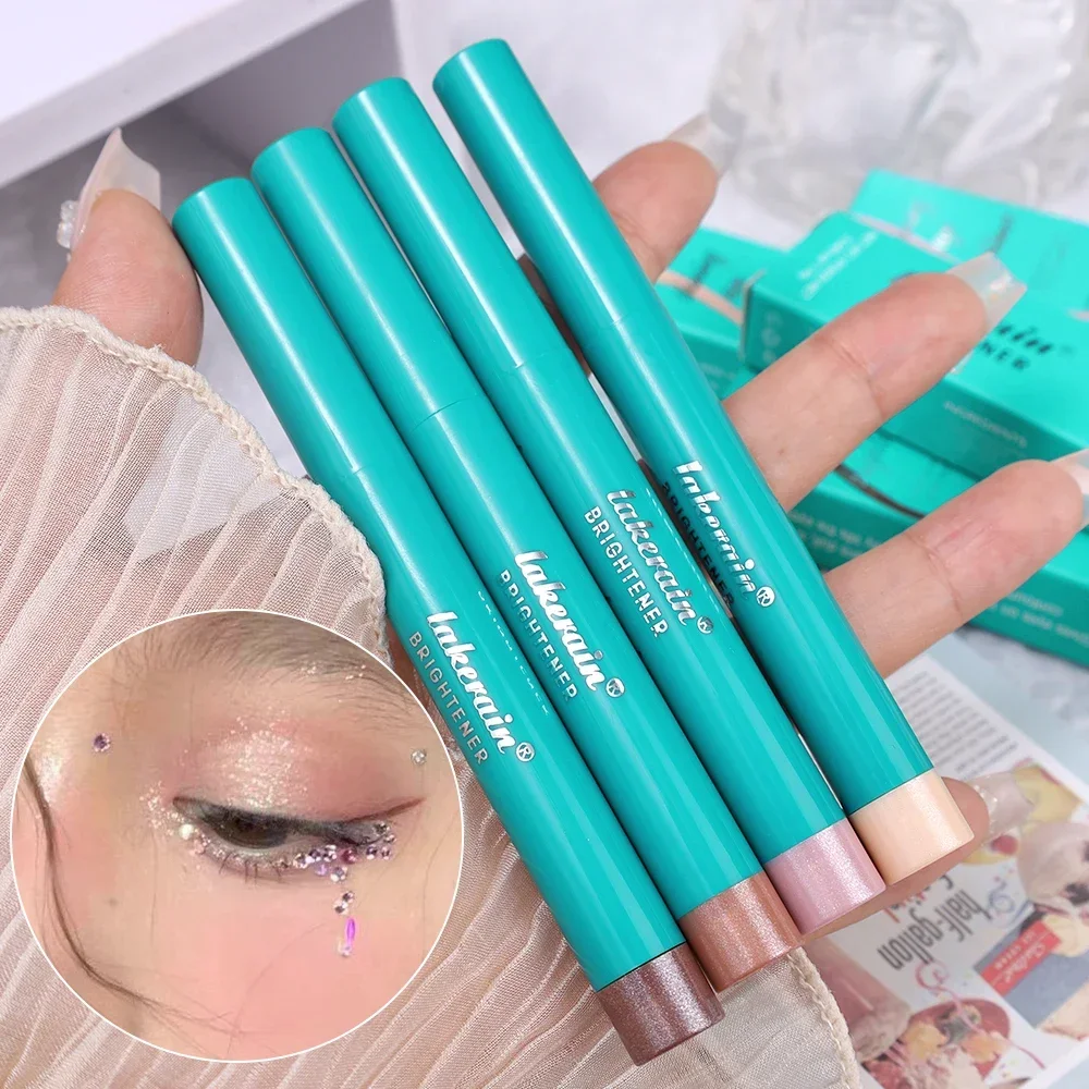 Parelmoer Oogschaduw Potlood Glitter Zijderupsen Voering Markeerstift Langdurige Matte Oogschaduw Stok Ogen Make-Up Cosmetica