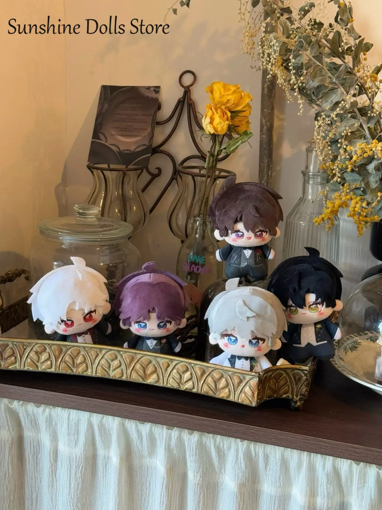 

10cm Game Love and Deepspace Caleb Xavier Zayne Rafayel Sylus Cosplay Plush Doll Printed Mini Nunu Body Plushies Toy Pendant
