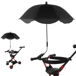 SPF 50 + Guarda-chuva Ajustável, Braçadeira Guarda-chuva Dobrado Livremente Com Proteção UV, Cadeira de praia Guarda-chuva Para Carrinho sombrilla playa