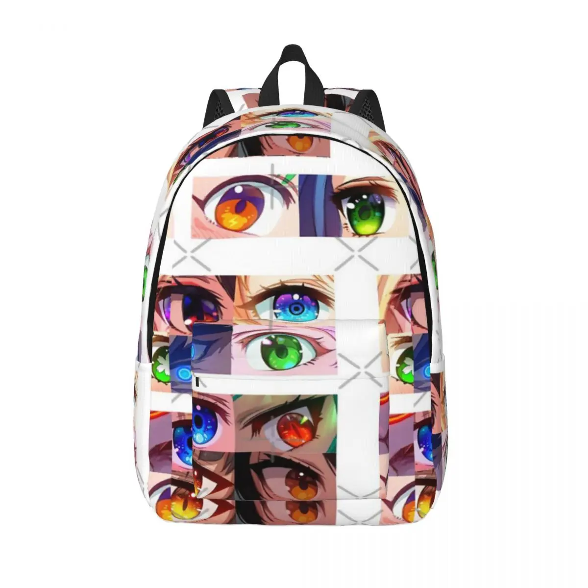 

Рюкзак с глазами аниме, простой и стильный рюкзак, холщовый рюкзак, рюкзаки