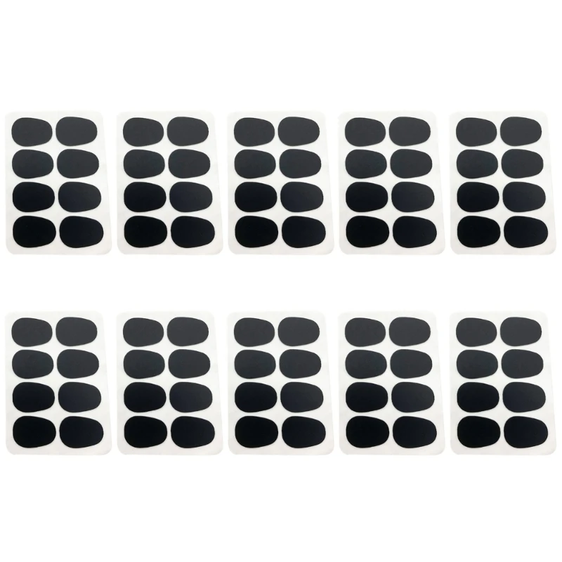 80Pcs Saxophone & Clarinet Mouthpiece Cushions Thick Mouthpiece Patches Silicone Saxophone Mouthpiece Pads Enduring