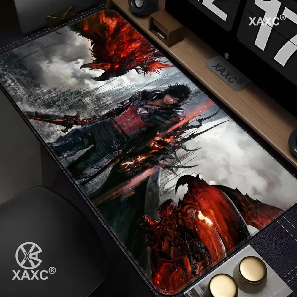 Final Fantasy Mouse Pad Mouse Pad Desk Mouse Pad Cute HD Desk Pad Extended Gaming Keyboard Mats Large XXL Gamer Mousepad 90x40