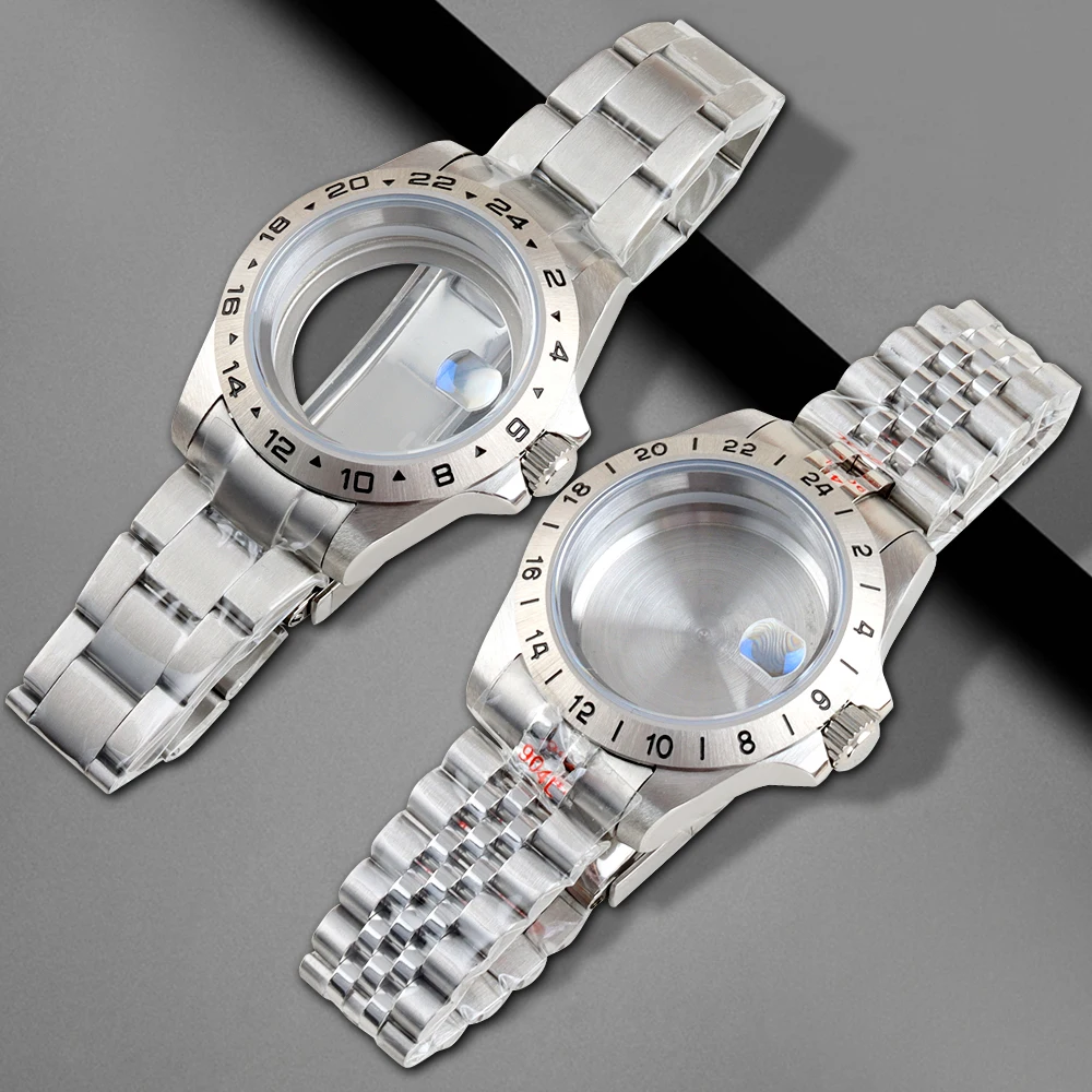 

39mm NH35 Watch Case Solid 316L Stainless Steel Oyster/Jubilee Strap for Explorer NH34 NH35 NH36 NH38 Movement 28.5mm Dial