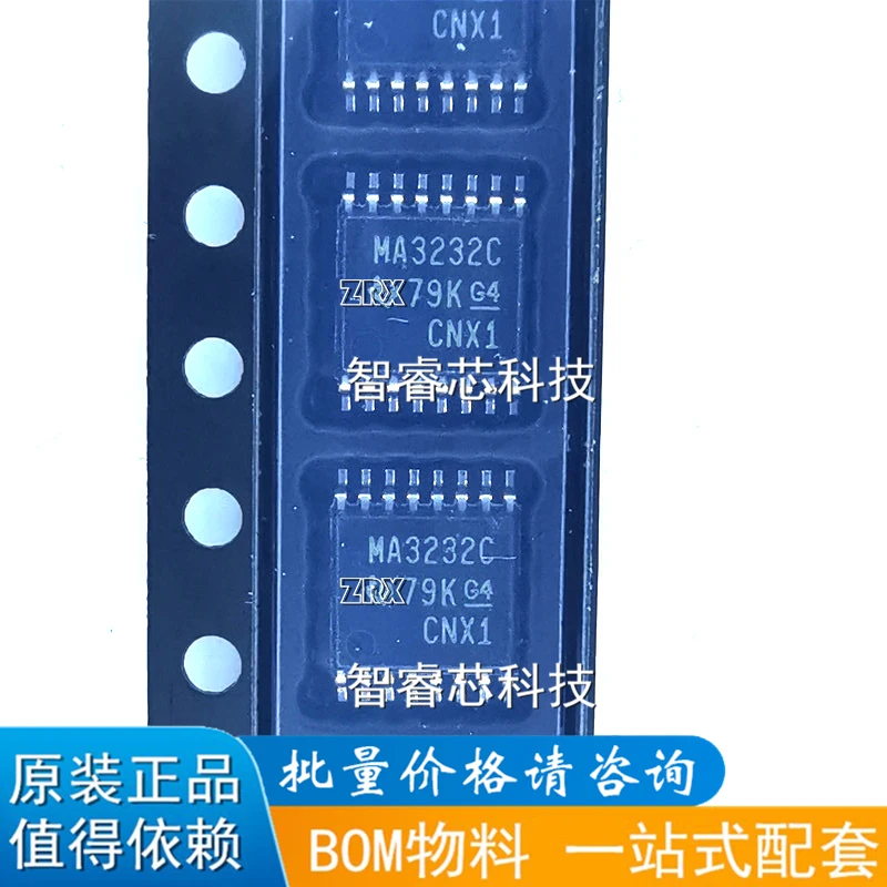 5 Pçs/lote Novo Original MAX3232CPWR MAX3232 MA3232C TSSOP-16 Chip Integrado Em Estoque