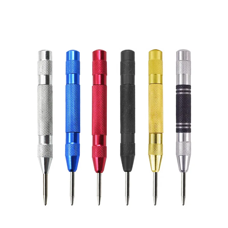 Automatic Centre Punch General Woodworking Metal Drill Adjustable Spring Loaded Automatic Punch Hand Tools for Metal Wood Glass