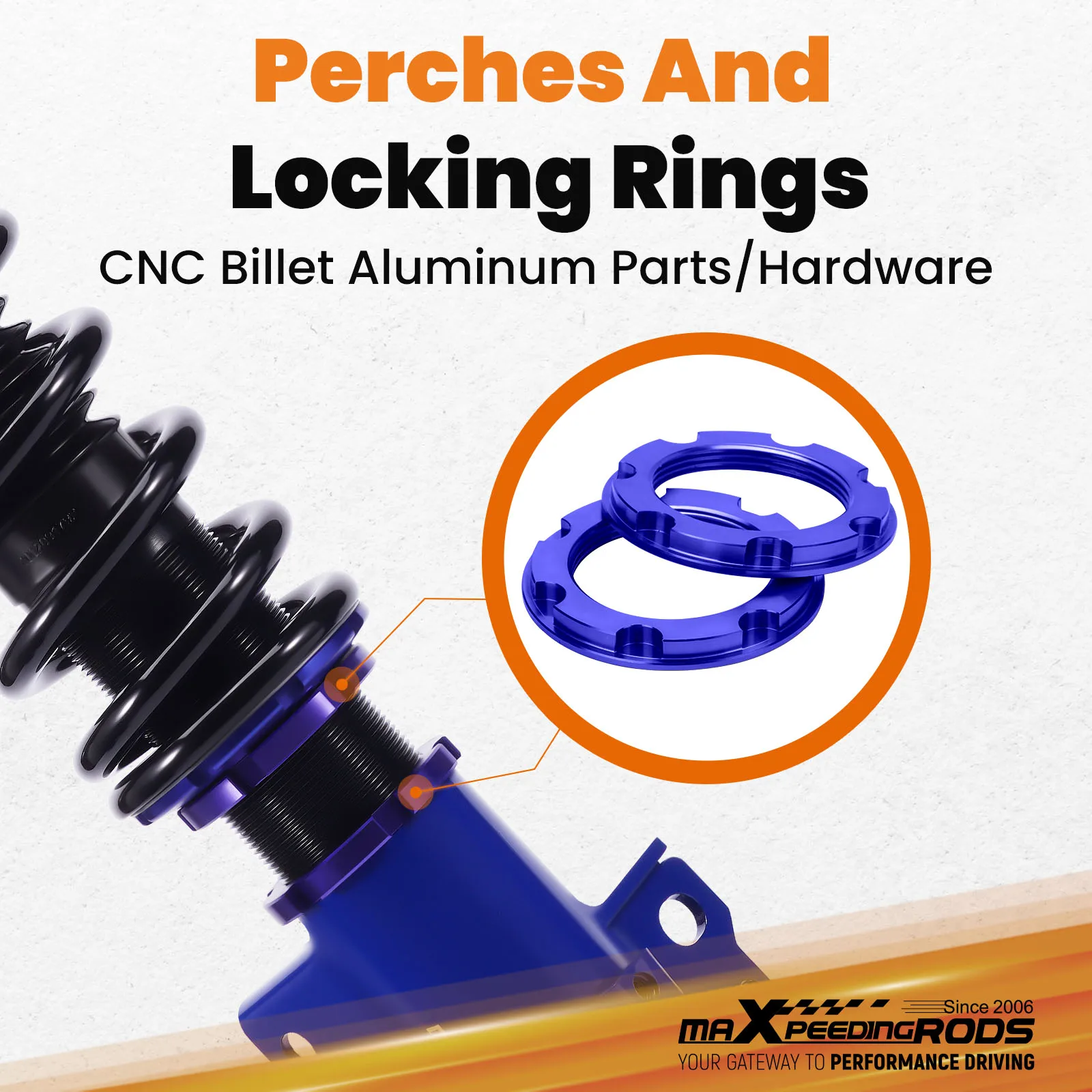 مجموعة خفض الصدمات من MaXpeedingrods Coilover لسيارة Hyundai Veloster 2012-2017