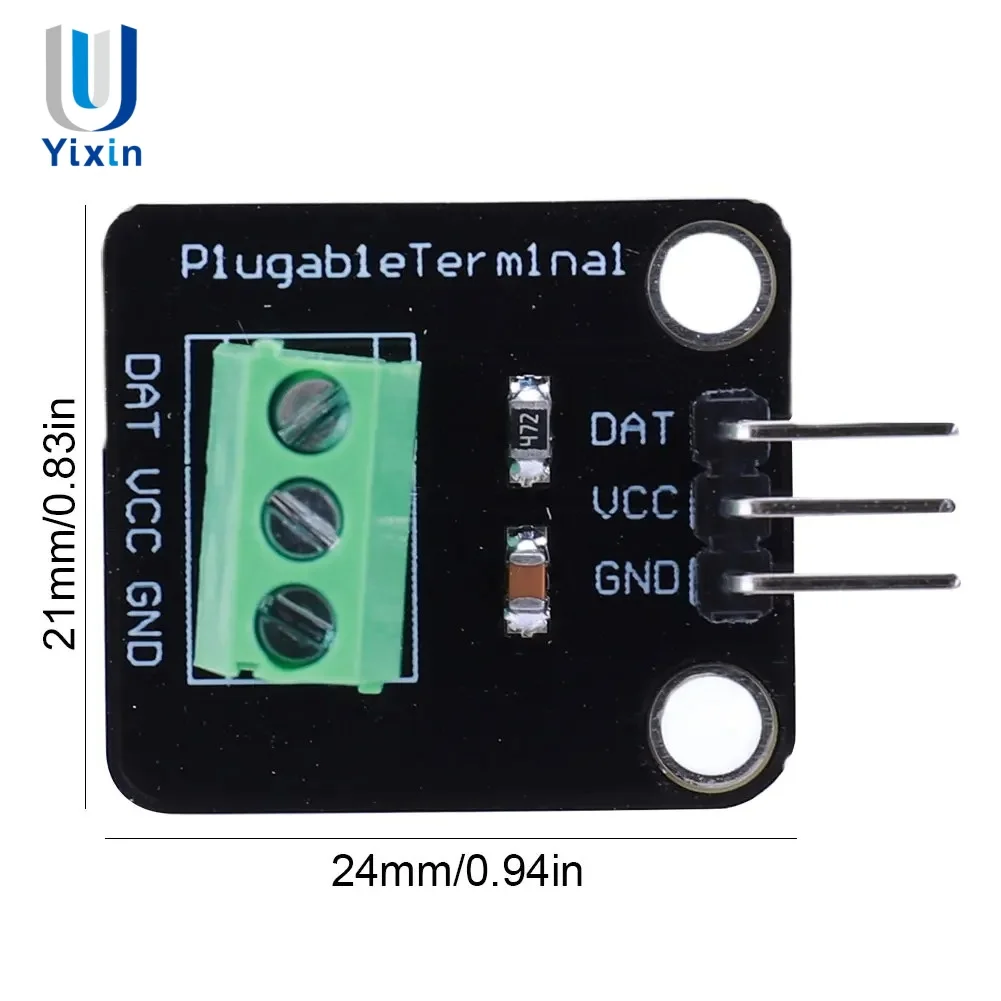 Kit de módulo de Sensor de temperatura DS18B20, Cable de Sensor Digital resistente al agua de 100CM, adaptador de Terminal de sonda de acero inoxidable PLR Arduino