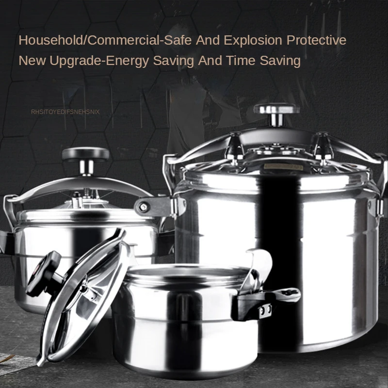 Free ship Explosion-proof Pressure Cooker 18-54cm Large Capacity Gas Commercial Household Canteen Restaurant Pressure Cooker 60L