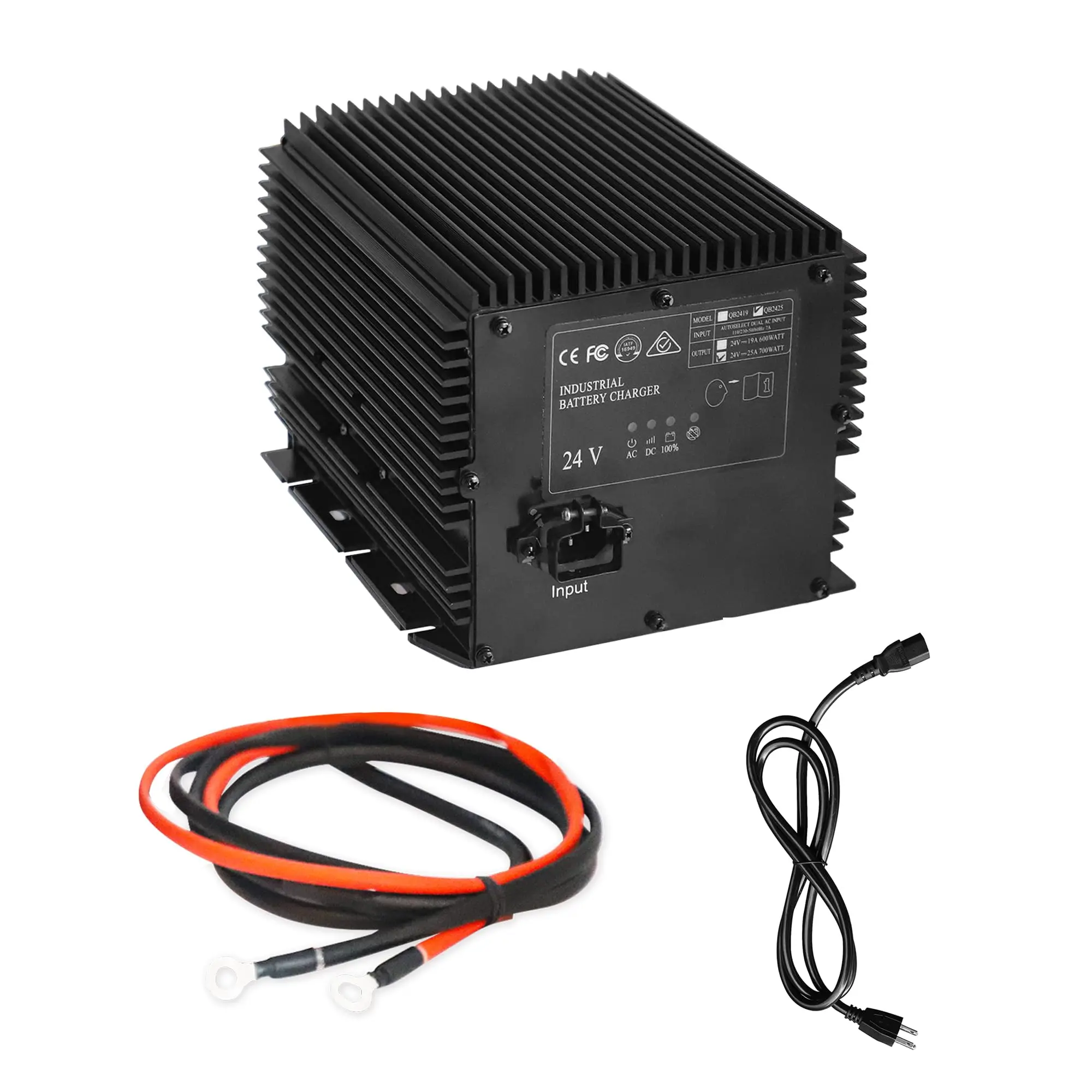 

24V 25A Battery Charger for JLG MEC Scissor Lift 7041782 90712 25890712 25890799, IP67 Waterproof