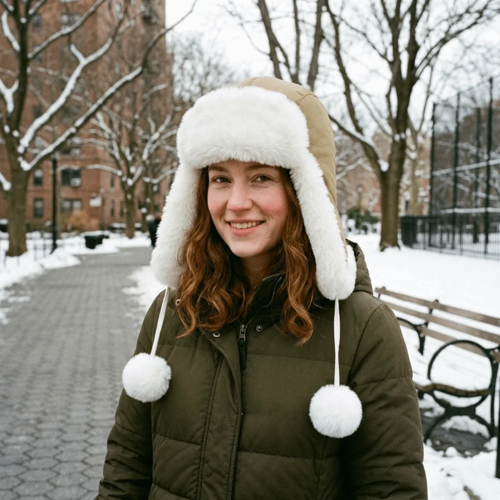 Soft Windproof Winter Pilot Hat Beanie Caps Anti Fog Warm Ski Hat Neck Protector Thickened Cycling Lei Feng Hat Biking