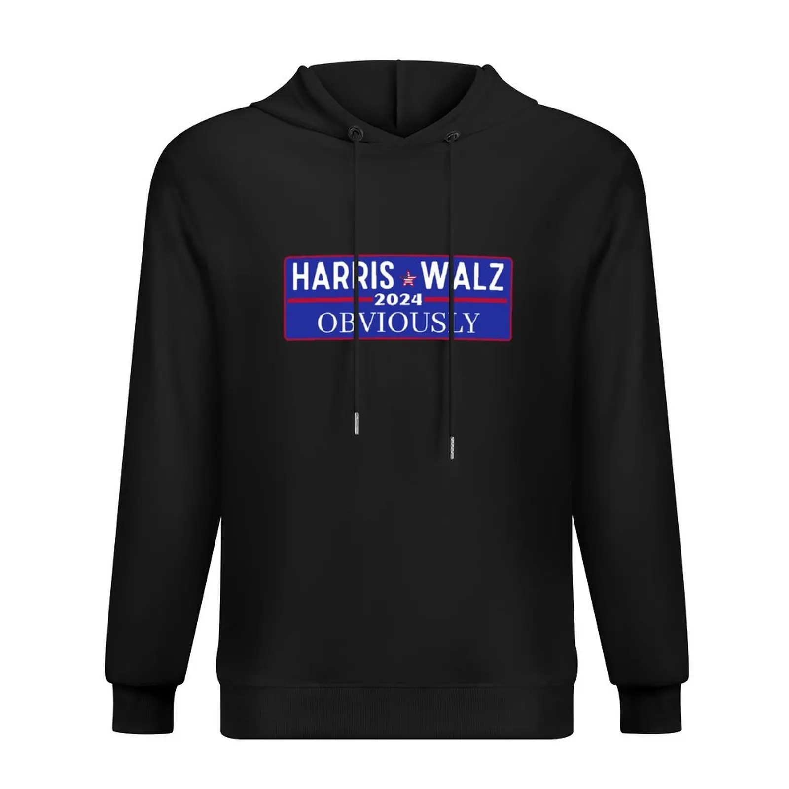 

Harris walz 2024 obviously, kamala harris funny Hoodie men clothing men's coat graphic t shirts men fashion men new hooded tee