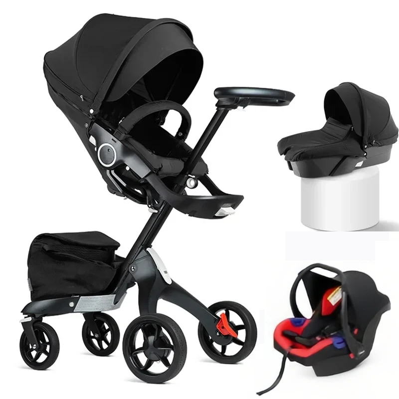 

Baby Stroller 3 In 1 Luxury High Land Scape Dsland Sitting Hot Mom Coches Para Bebe Bassinet 3 In 1 Stroller Luxury Baby Car