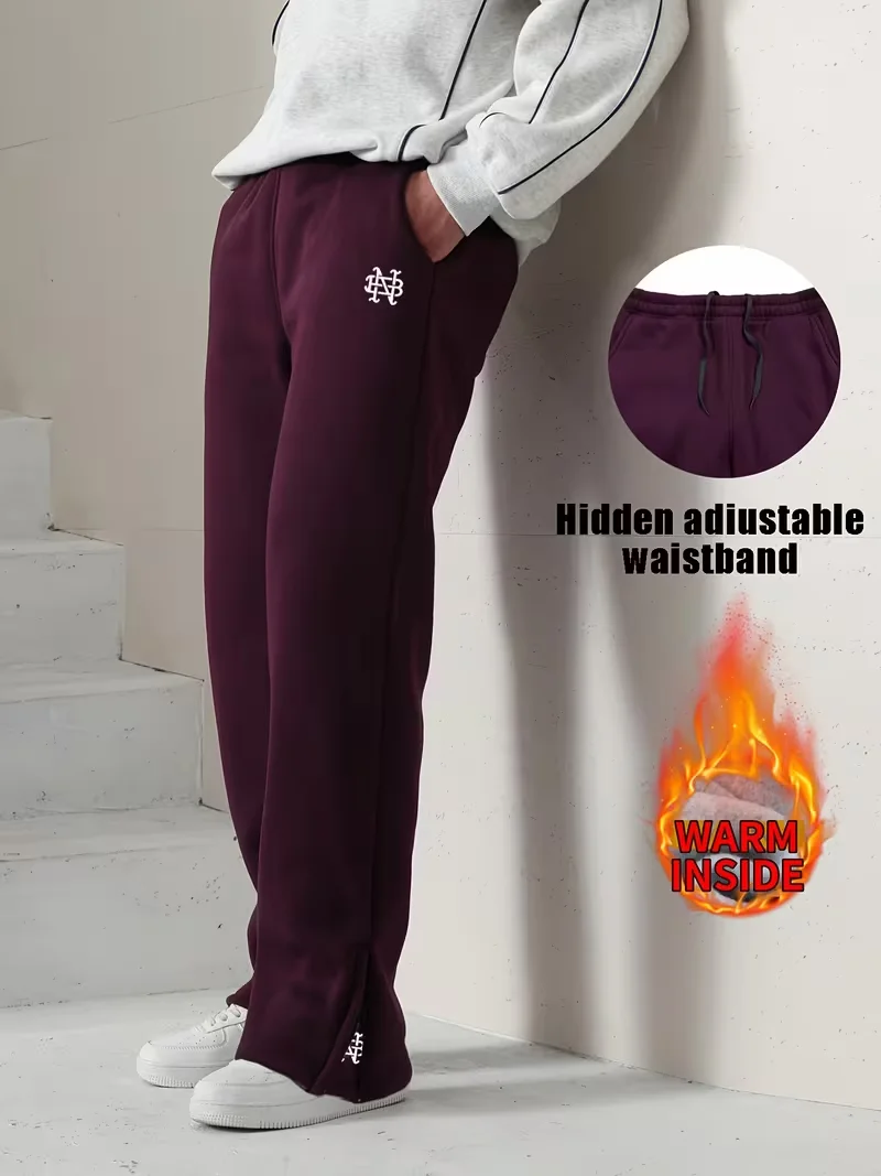 High Street Y2K Hosen Herren Freizeithosen Hoodie-Sets Streetwear Gerade Sweathosen Lockerer Bestickter Hoodie Paar Trendiger Anzug – Detail 22