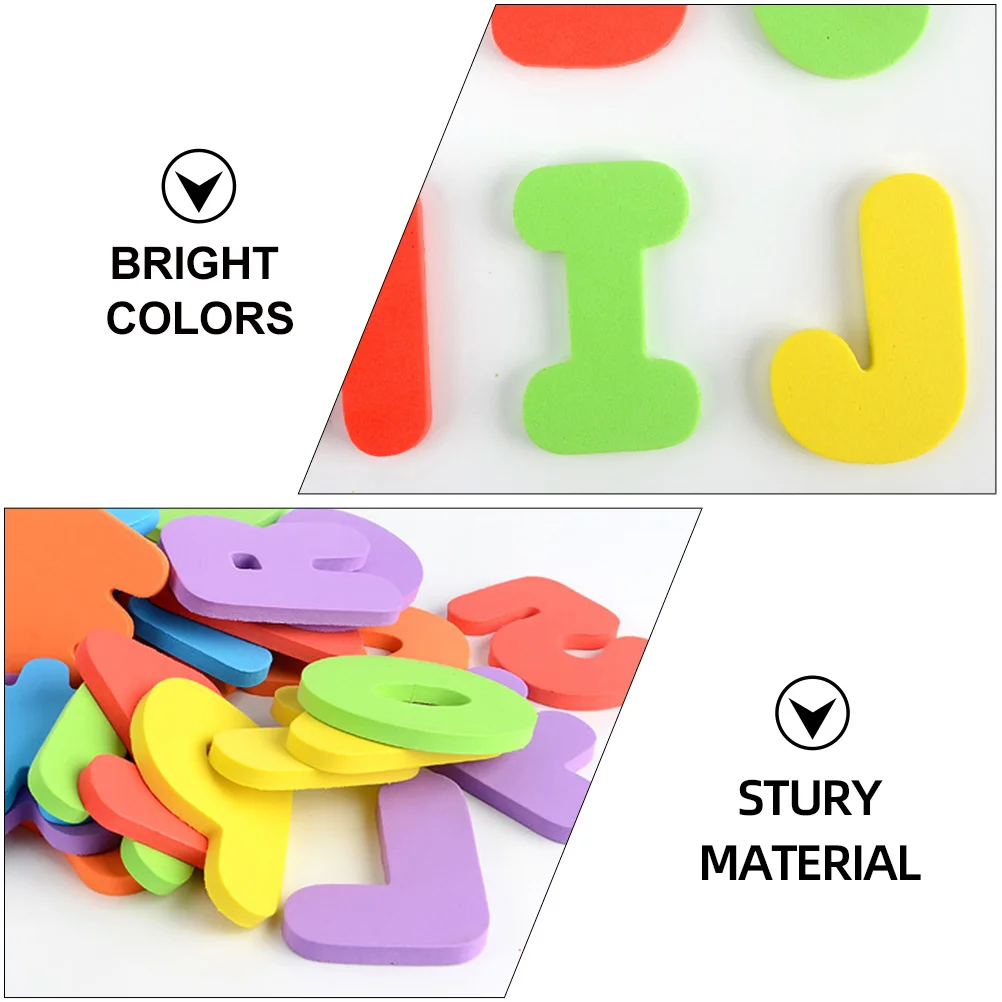 2Sets Toddler Early Education Alphabet Stickers Colorful Patterns Safe High Quality Absorbent Bath Time Fun Baby Alphabet Toys