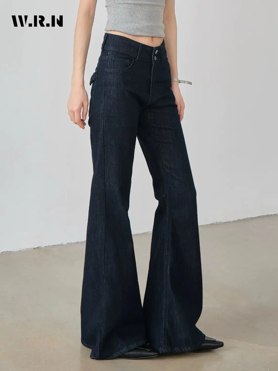 

Женские повседневные джинсовые брюки с высокой талией Y2K 2000-х годов в стиле ретро, мешковатые джинсы в стиле эмо, лето 2024, уличная одежда, однотонные брюки