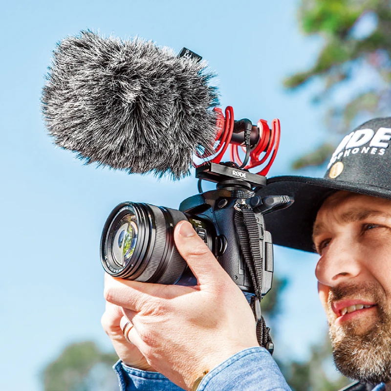 الأصلي رود WS11 مقابلة تسجيل القلم في الهواء الطلق ل فيديوميك NTG غطاء الرياح درع فروي الميت القط الزجاج الأمامي إفشل الميكروفونات