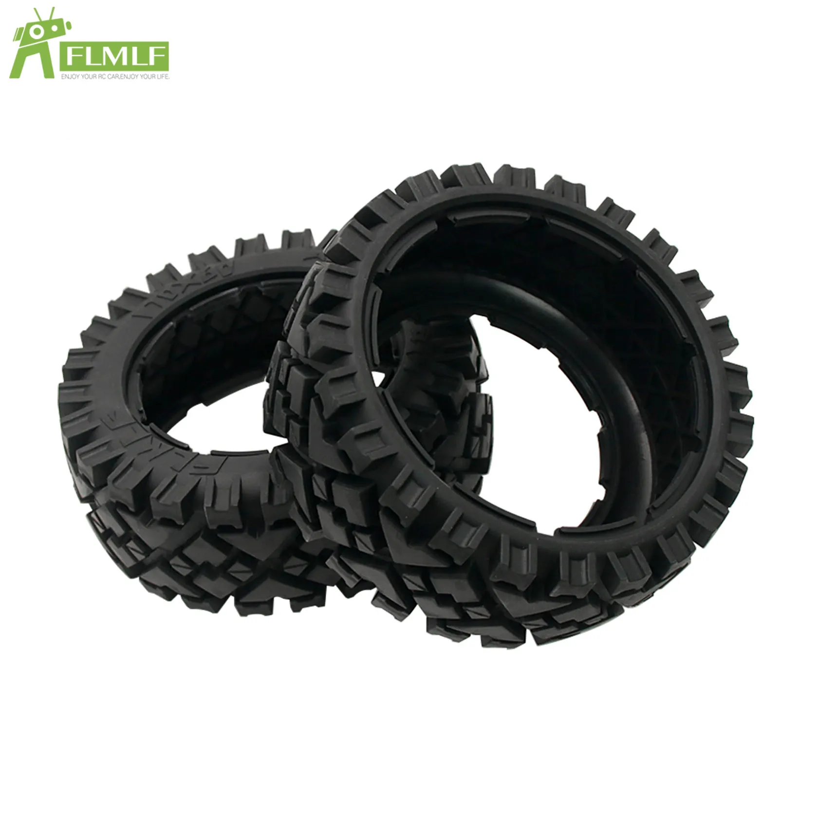 All Terrain Front or Rear Wheel Tyres Tire Skin or Inner Foam Set Fit for 1/5 HPI ROFUN BAHA ROVAN KM BAJA 5B Rc Car Toys Parts
