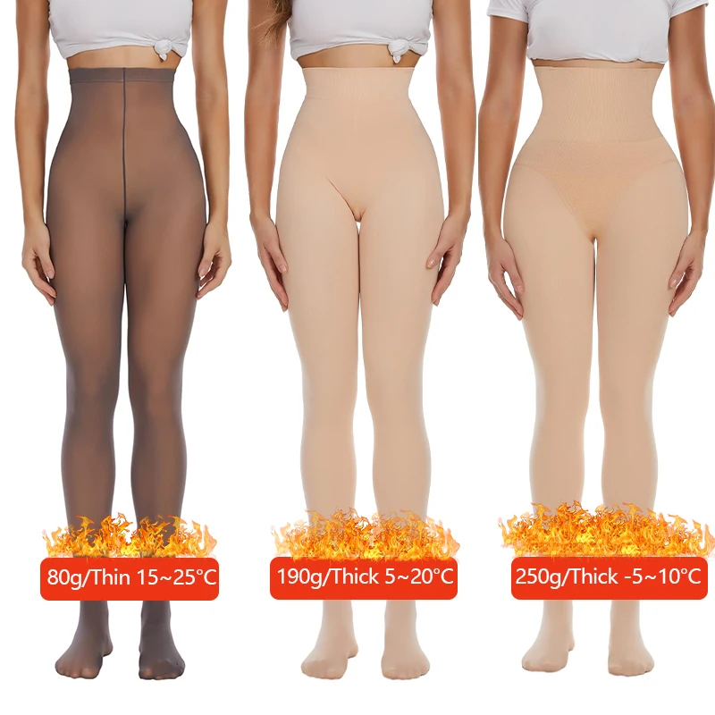 Leg Slimming Body Shaper Keep Warm Compression Leggings High Waist Control Panties Thigh Slimmer Butt Lifter Shapewear Leggins