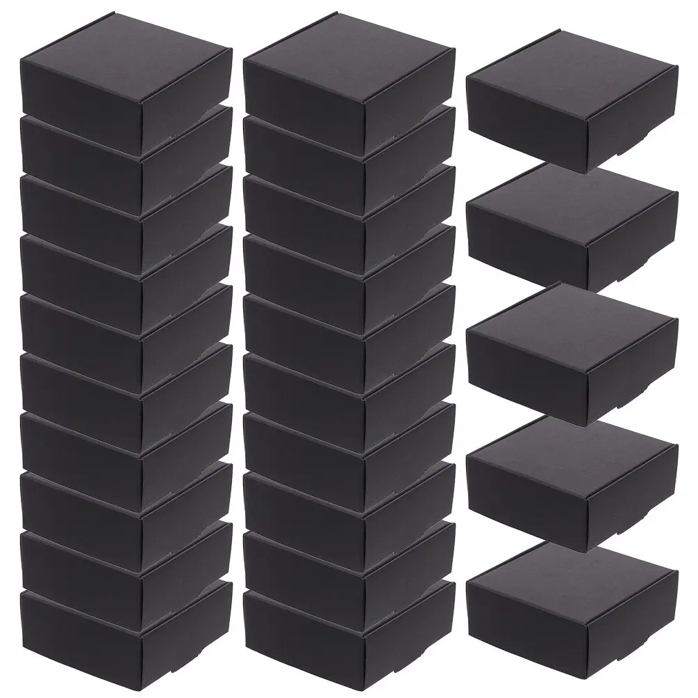25-caixas-de-papel-pretas-para-envio-armazenamento-e-compressao-caixa-de-envio-resistente