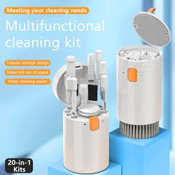 20-in-1 Multi-Function Earphone Cleaner Kit, Used for Laptop Phone Keyboard Camera Earbuds Electronics Accessories Cleaning Kit