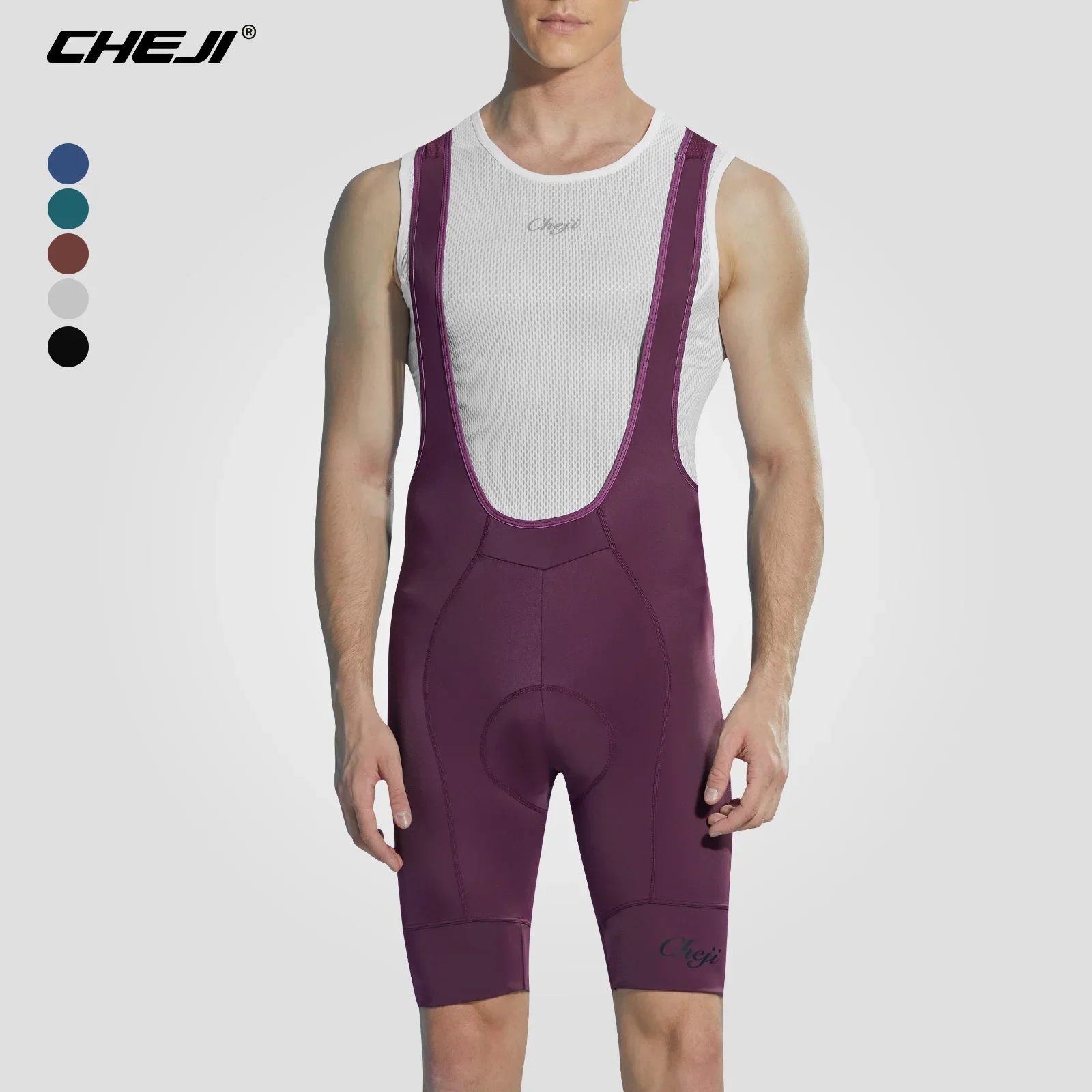 CHEJI Cycling Bib Shorts Men Summer Clothing Bicycles Running Sports Quick Dry New Cycling Equipment High Quality