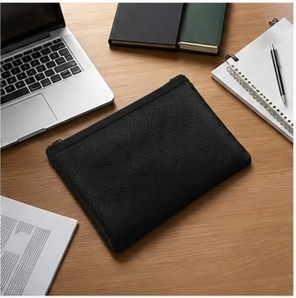 Fireproof File Bag Heavy Duty Liquid Silicone Fiberglass Material Waterproof Tear Resistant Document Pouch for Business