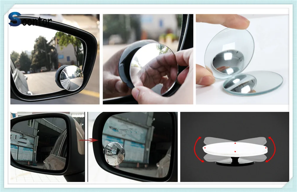 Car rear view blind spot mirror wide angle lens For Mercedes Benz W203 W210 W211 W204 A C E S CLS CLK CLA GLK ML SLK Smart