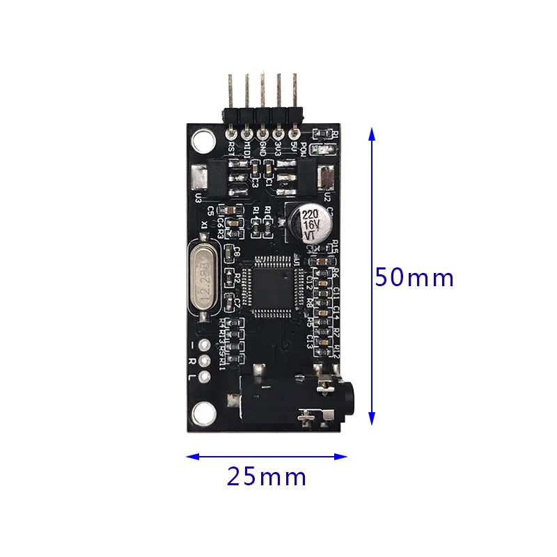 

MIDI Sound Control Playback Board Sound Development Module Multi-channel Audio Control Lossless Playback