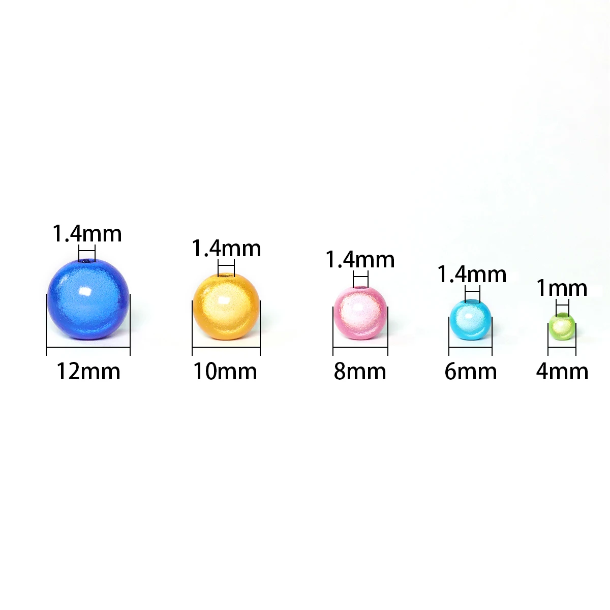 About20-200pcs Colorful Reflective Laser Fantasy Acrylic Ball DIY Handmade Jewelry Materials Self Made Bracelet Necklace Accesso