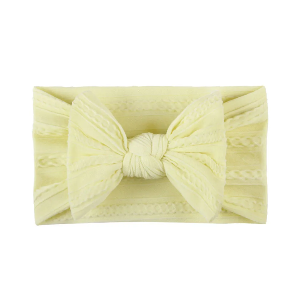 

5pcs Baby Headband Nylon Bowknot Hair Accessory For Infant Girls Soft Breathable Kids Headwear Newborn Party Photo Shower Gift