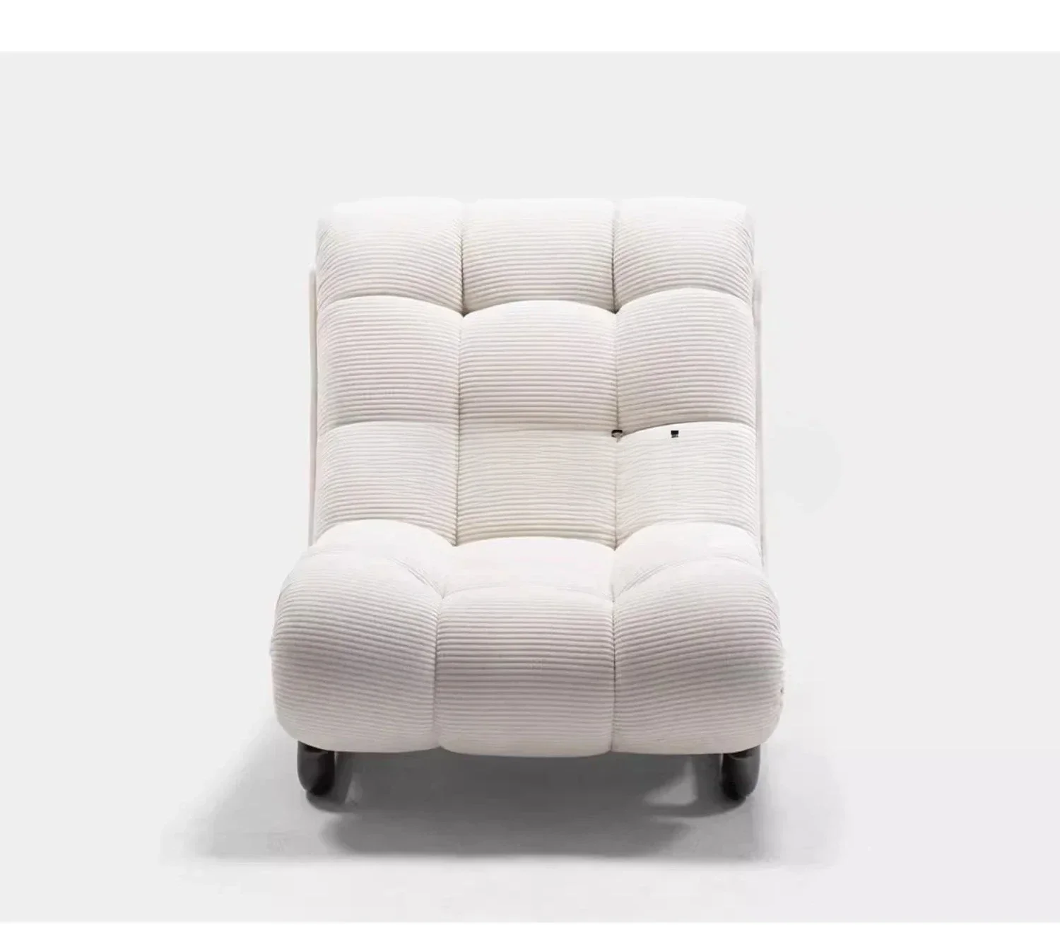 A 01A Miss Puff Leisure Chair/French Cream Style Corduroy Fabric Single Chair Vintage Single Sofa