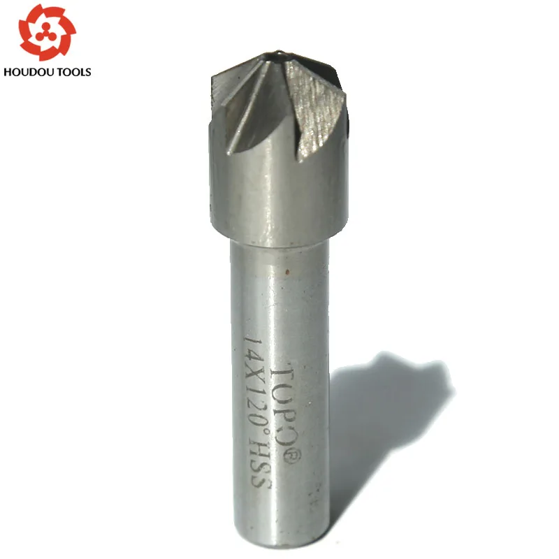 Cost sale of 1PC HSS6542 made straight shank multi-edged chamfer cutter 90/120 degree 6-22mm for steel metal plate drilling