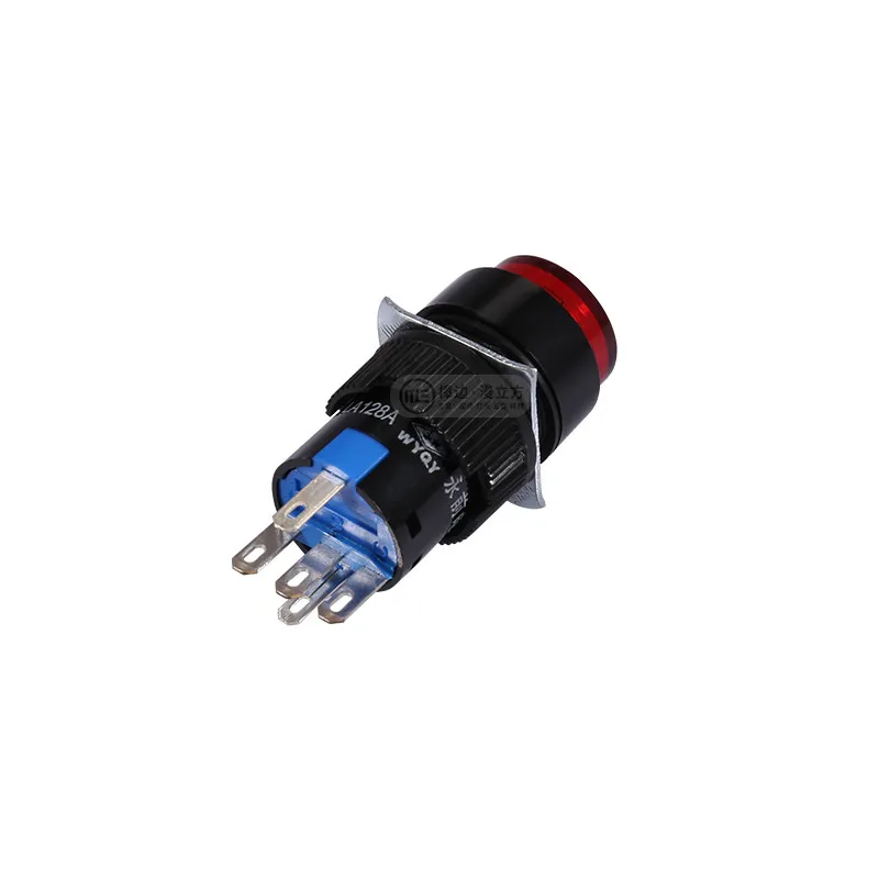 Reset Self-locking Button Switch for Arcade Game Console 12V Five Legged Five Legged Button LA128AY Hole Position 16mm